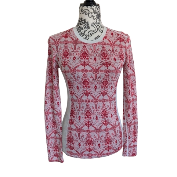 Helly Hansen Lifa Crew Women's S Merino Active Thermal Baselayer Red Hiking - Picture 2 of 11